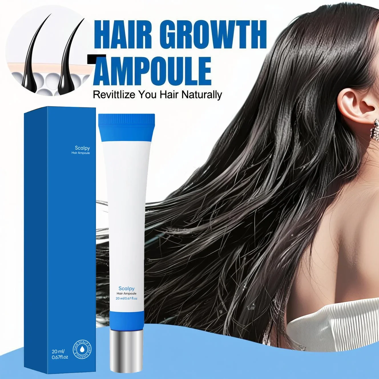 

Intensive Nourishing Scalp Serum Hydrolyzed Keratin Niacinamide Formula for Hair Follicle Care and Moisturizing