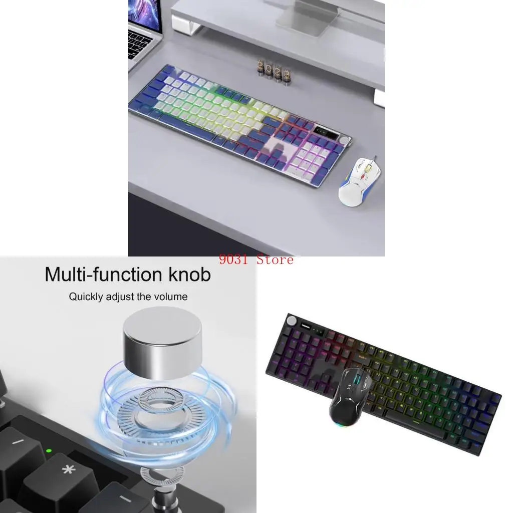 

Cored Gaming Keyboards Mouse Combo Mechanical Switches Backlit 1.5m Cable
