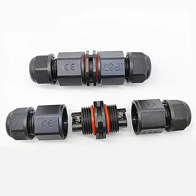 IP68 Mini Outdoor Waterproof Cable Connector for Underground Wiring 2Pin Durable Electrical Terminal Adapter Wire Connector