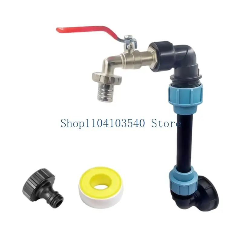 02DC Drain Faucet Assembly with Raised Outlet and Adapter Set
