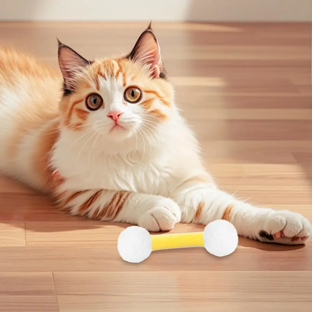 Hisopo de juguete para gatos, juguete resistente y seguro para mascotas, juguete con hierba gatera, hisopo de algodón, palos para gatos de interior, juego automático, caza, dentición para gatitos