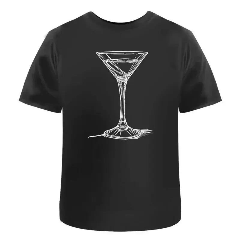 Cocktail Glass' Cotton T Shirt Ta048523