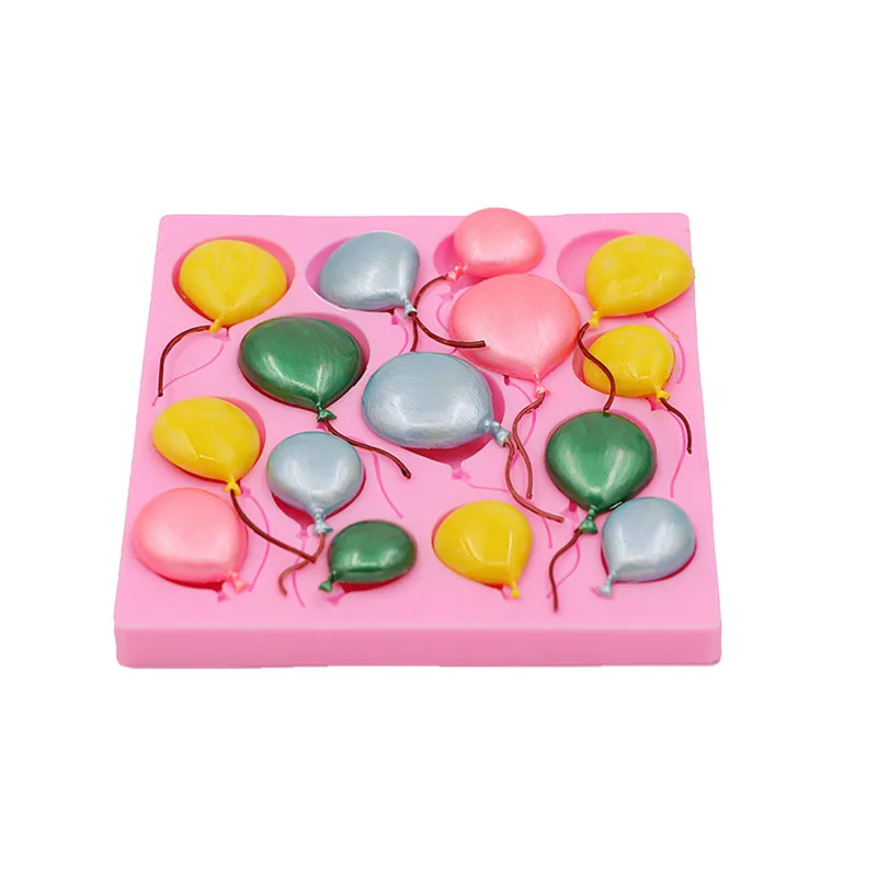 DIY Baking Utensils Porous Balloon Silicone Accessories Drip Moulds Cake Dessert Decoration Fondant Chocolate Silicone Moulds - view 4