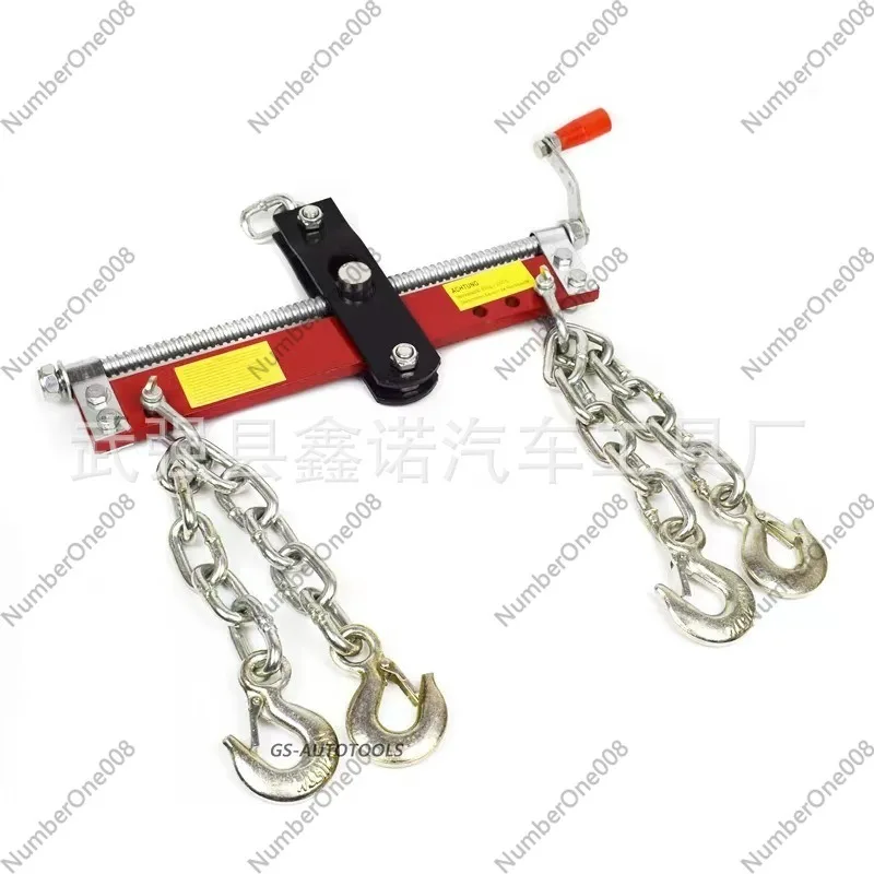 

6-Way Adjustable Engine Support Bar for Automotive Repairs, Heavy Duty Steel Cross-Beam Engine Hanger Stand for Transmission