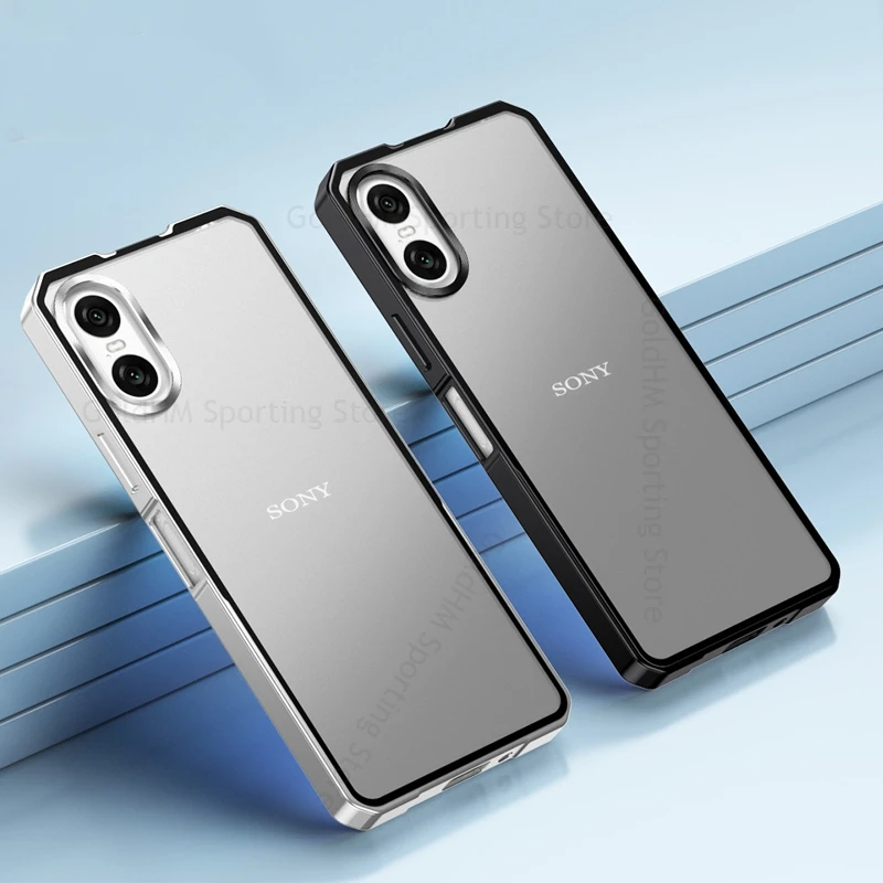 Funda de teléfono mate de aleación de aluminio para Sony Xperia 10 VI Armor cubierta de parachoques de Metal esmerilado resistente para SONY Xperia 5 V 10VI Funda