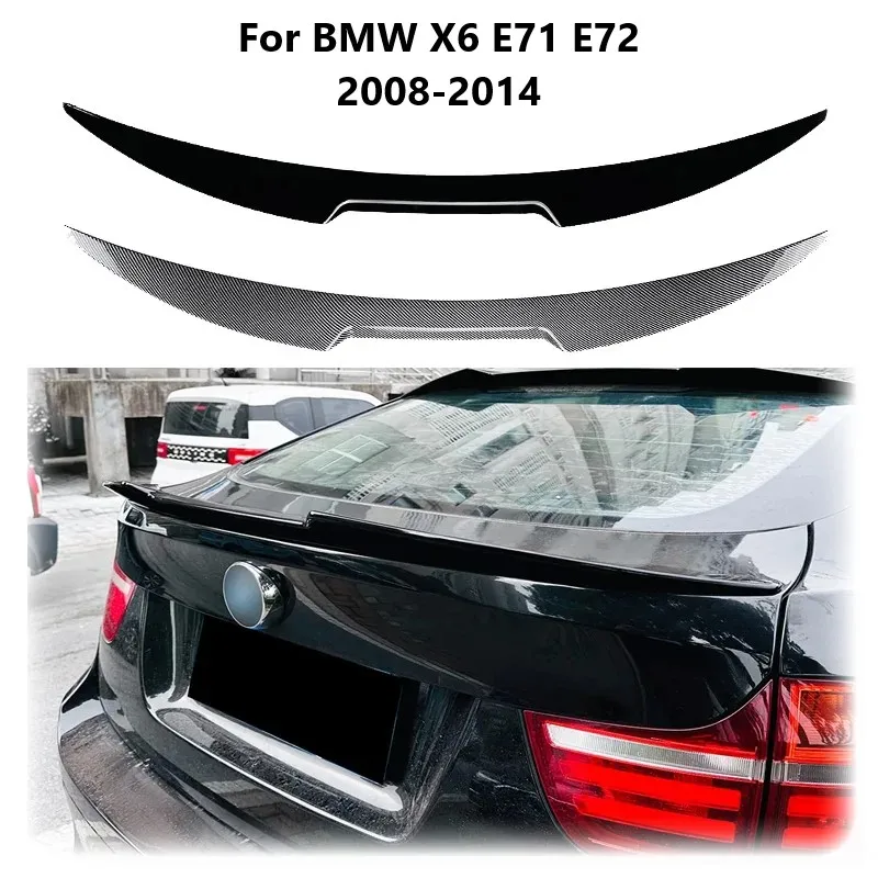 

Rear Trunk Lid Spoiler Wing For BMW X6 E71 E72 2008-2014 Tail Trunk Wing Lip Canard Splitter Stickers Body Kit Car Accessories