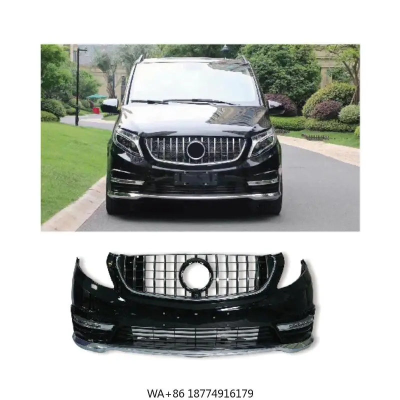 

Car Modification Front Bumper Rear Bumper Grille Upgrade Body Kit for V260 Vito W447