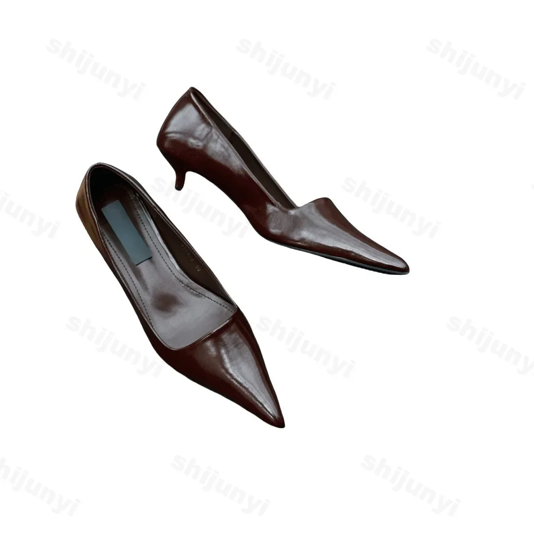 Zapatos de tacón sexis de gamuza con punta en pico y tacones altos, zapatos de tacón de aguja para oficina a la moda para fiesta y boda, zapatos cómodos de tacón bajo para mujer