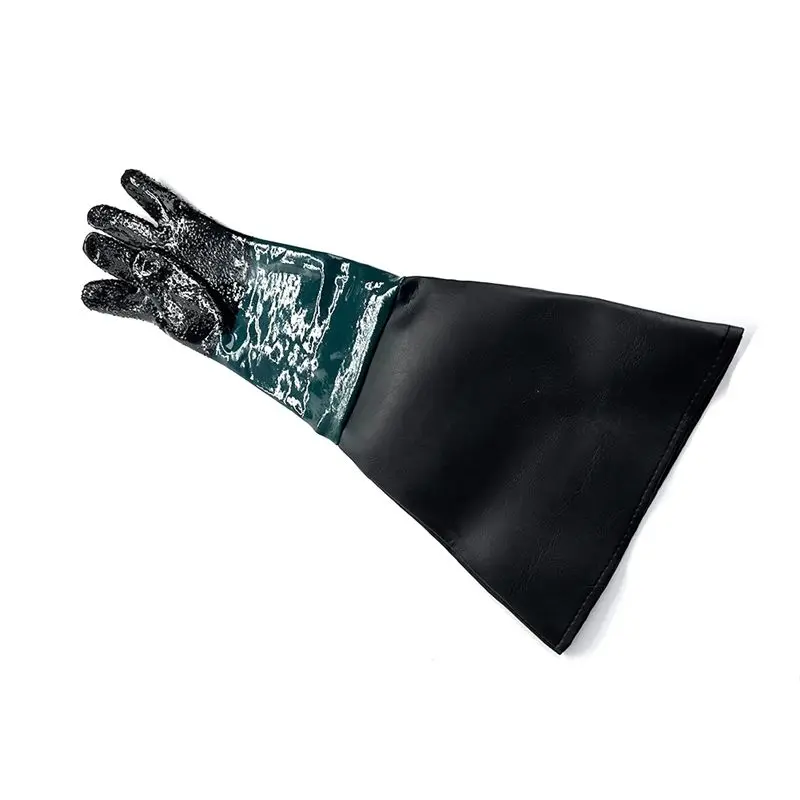 ?Blast Rubber Gloves For Sandblasting Sandblaster Sand Blast Cabinet Sandblasting Gloves Sandblaster Parts 23.6 Inch