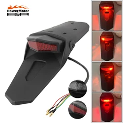 Motocross Tail Light Rear Fender LED For KTM Husqvarna Yamaha Suzuki Brake Lamp Motorcycle Universal Accessories Tuning