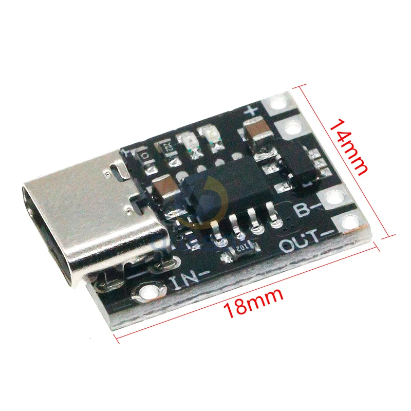 Ultra-Small Lithium Battery Charging Panel 1A Ternary Lithium Battery 3.7V4.2V Charger Module Type-C With Protection Board