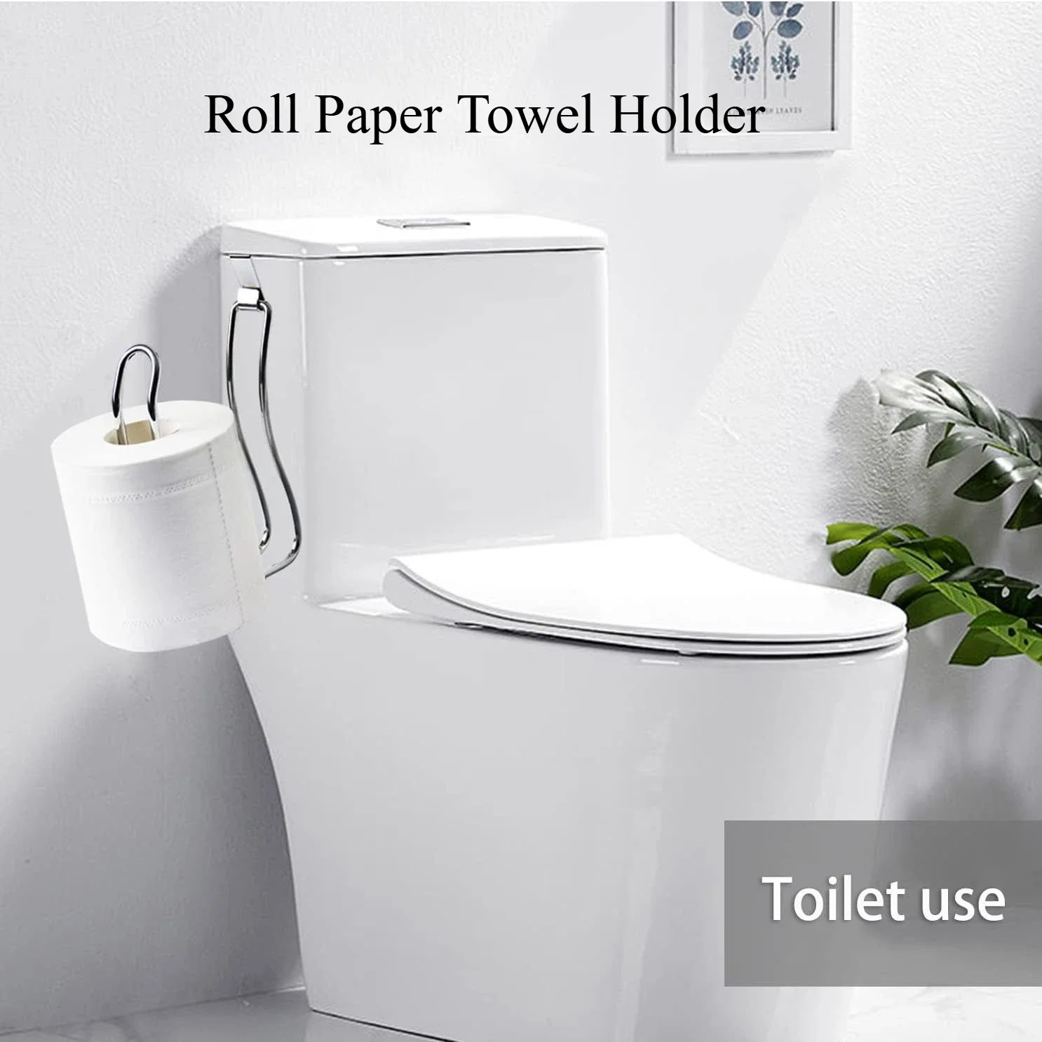 

1/3pcs Toilet Roll Paper Holder Wall Mount Stainless Organizer Storage Stand Kitchen Bathroom No Drill Tissue Towel Dispenser