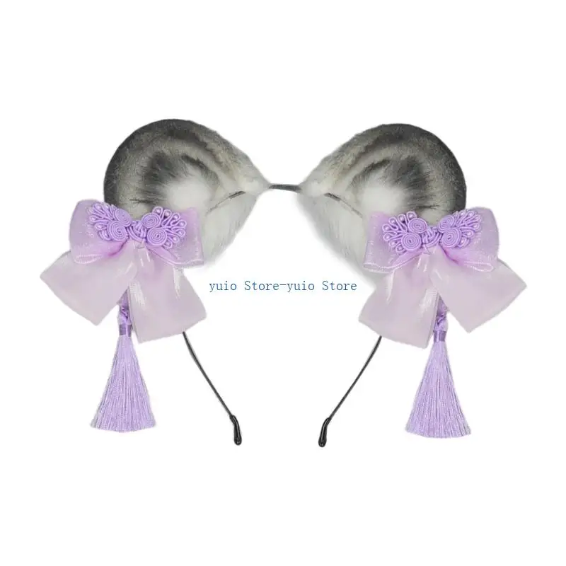 X7XB Flexible Roleplay Headpiece Soft Bear Hearing Hairband For Cartoon Costuming And Stage Incidents