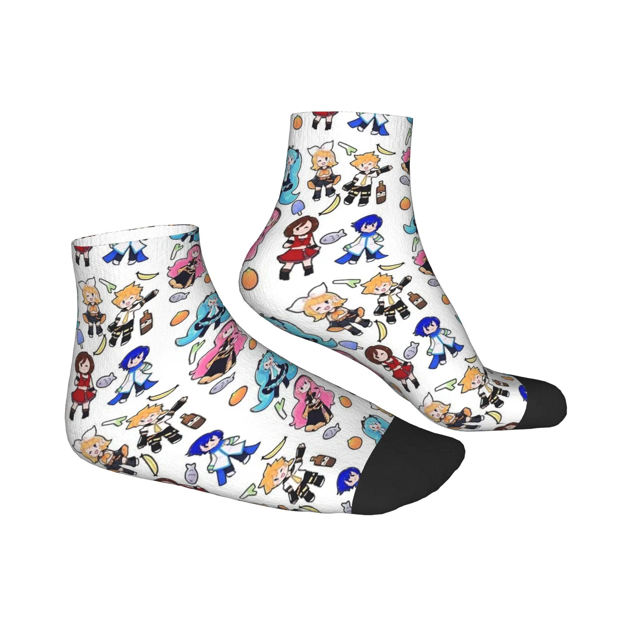 Caos di chibi vocaloidi! Calzini Harajuku Calze di alta qualità Calzini per tutte le stagioni Accessori per regalo di compleanno unisex