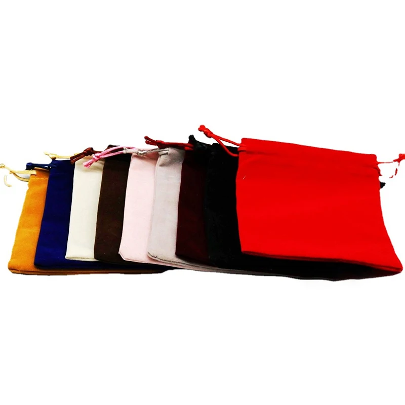 

12x15cm Packing Sachet For Jewelry Candy Storage Display Festival Gift Packing Pouch Color Velvet Drawstring Bag