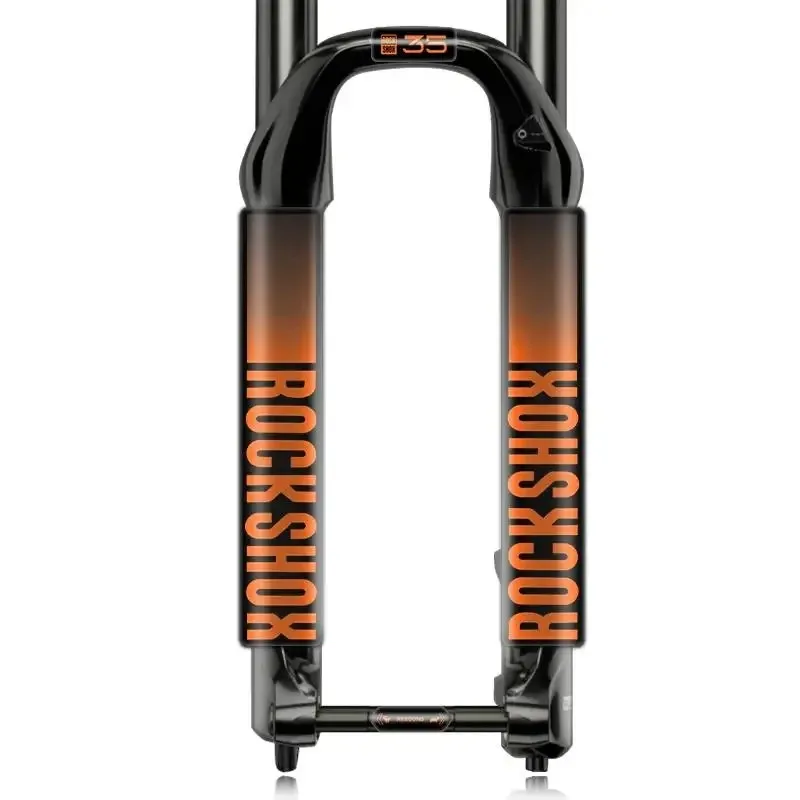 Roshox XC35 Adhesivo para horquilla delantera de bicicleta de montaña - Multicolor (Negro/Blanco, Gris oscuro, Naranja brillante, Azul, Rojo) XC35 Shock Front