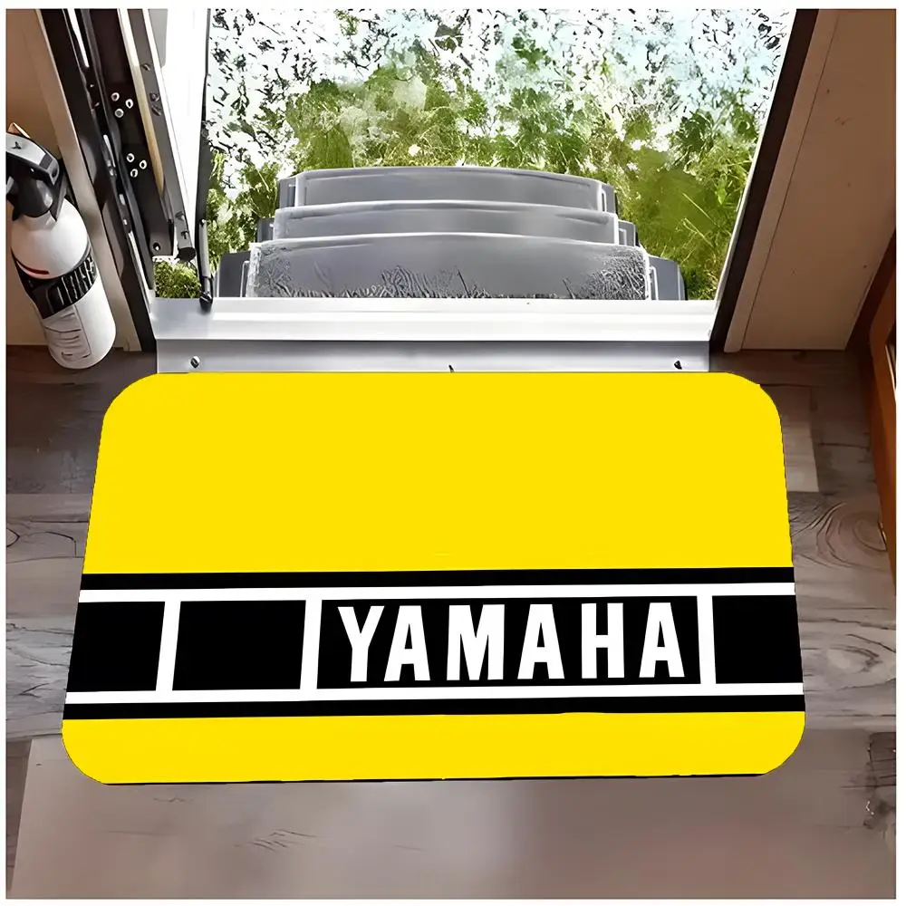 Brand Musical Y-YAMAHA Floor Mat Non Slip Washable Flannel Doormat Water Absorbent Indoor Floor Carpet Rug