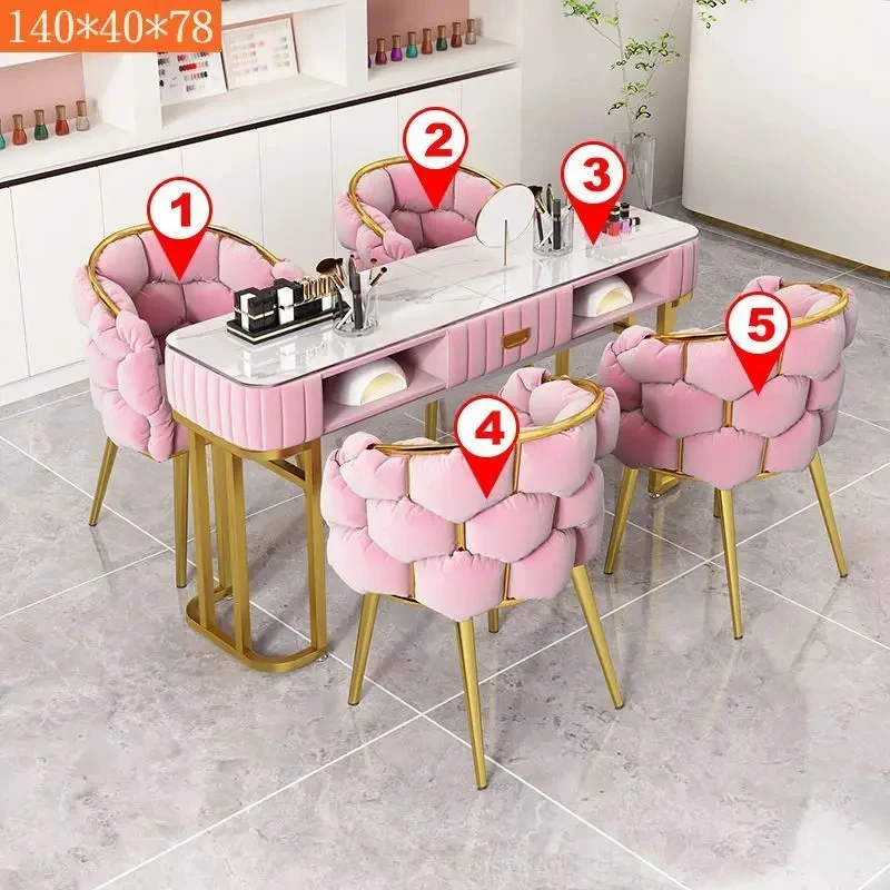 custom.New Luxury Modern Glass Nail Table Multifunctional Durable Salon & Workshop Use Single/Multiple Person Nail