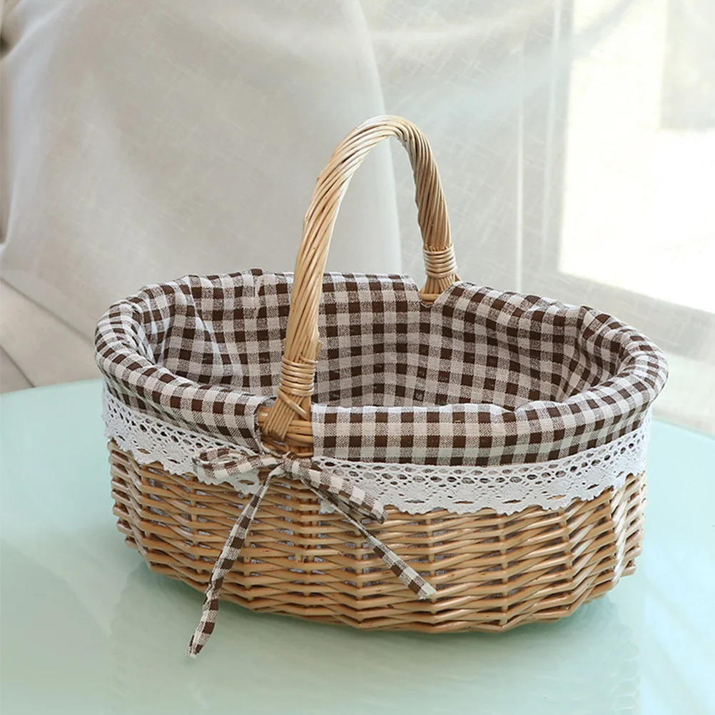 Gift Storage Basket Picnic Bag Bread Container Fruit Food Collapsible Laundry Baskets