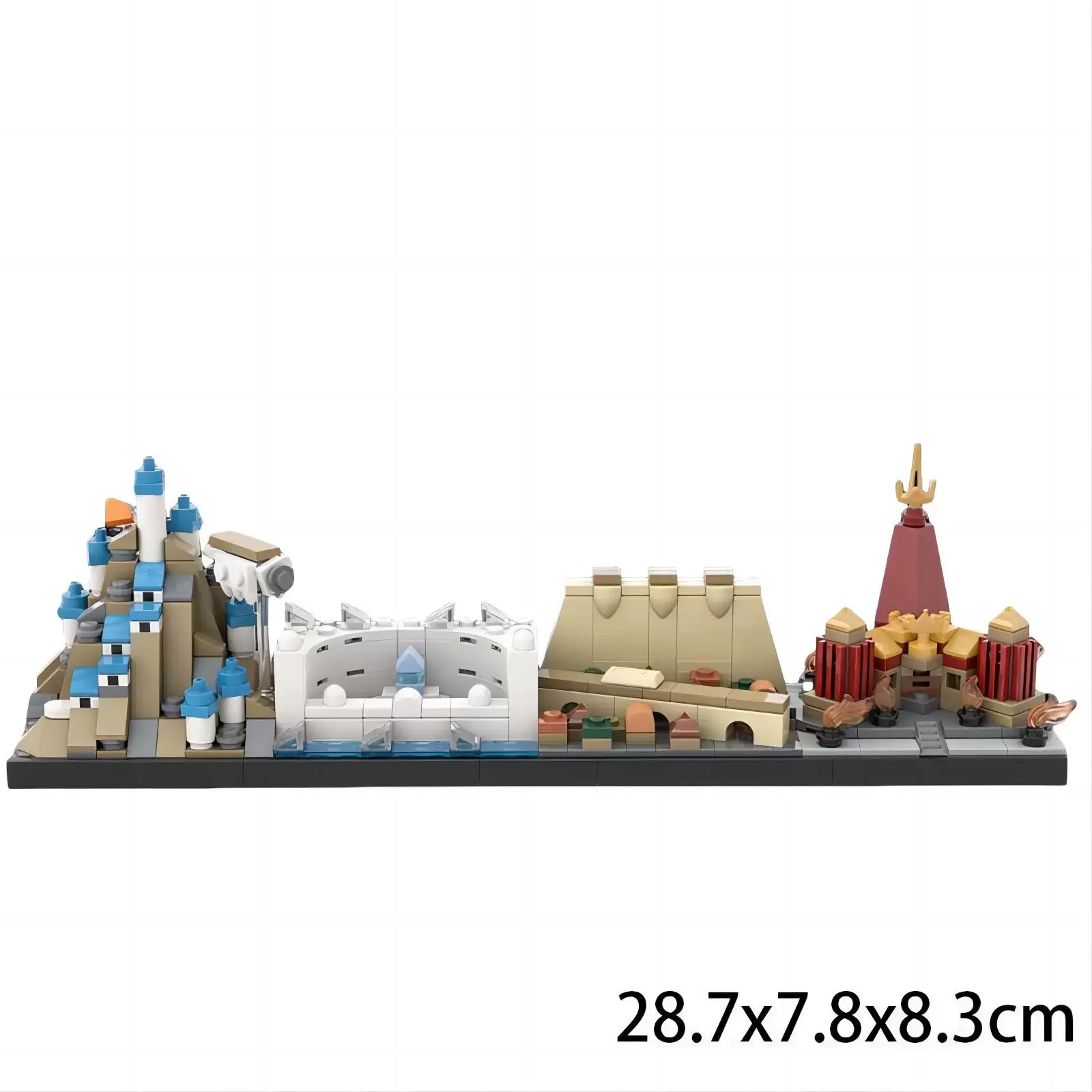 Juego de Construcción de Bloques de Arquitectura de Ciudades de Juegos de Rol (MOC) del Mundo de Fantasía inspirado en las Series de TV Populares: The Last Master, Futurama y Westeros, Regalo Ideal