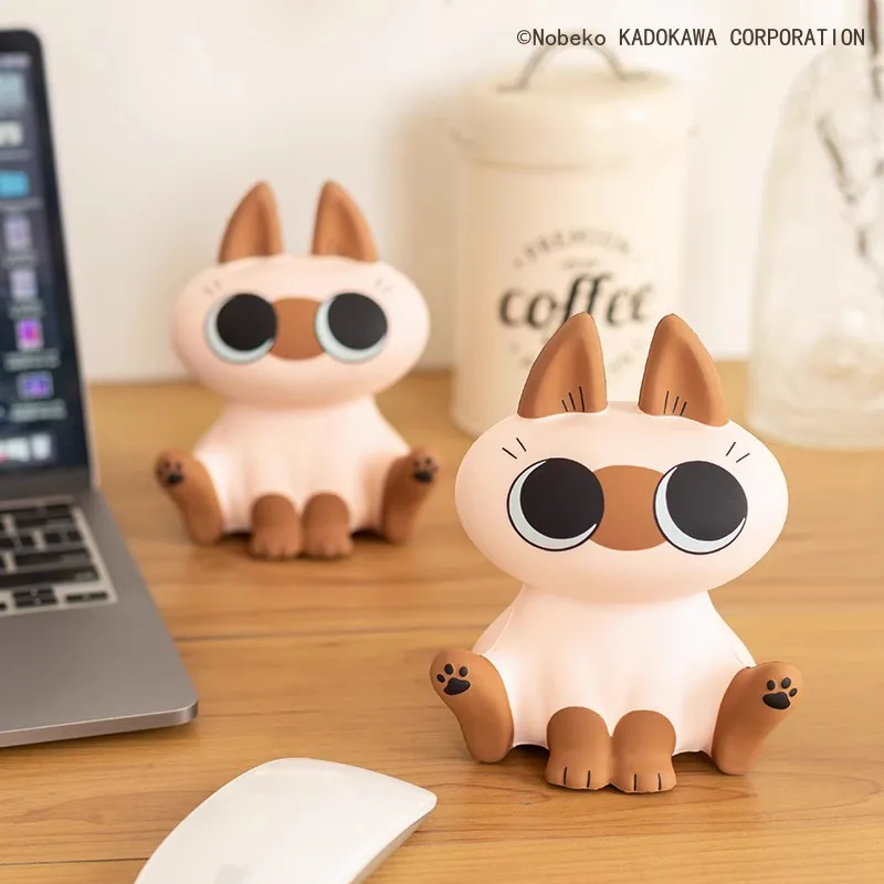 Azuki Can Siamese Cat Slow Rebound Doll Decompression Anime Original Action Figure Collection Model Desktop Decor Doll Toy Gift