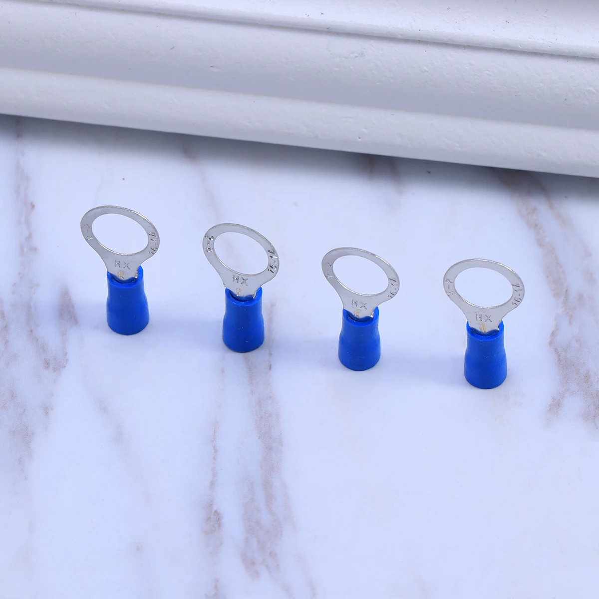 

100 Pcs Round Wiring Nose Electrical Wire Terminals Insulated Heat Shrink Connector Crimp
