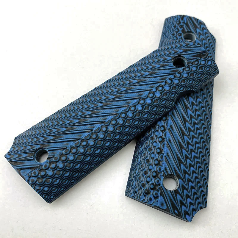 1Pair Tactics Full Size Custom G10 Material Textured 1911 Grips Handle Patches DIY Making Replace Accessories Scales Decor Slabs