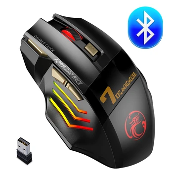 Wireless Gaming Maus Bluetooth Drahtlose Maus Wiederaufladbare Computer Maus Gamer Ergonomische Mause Stille USB RGB Mäuse Für PC Spiel