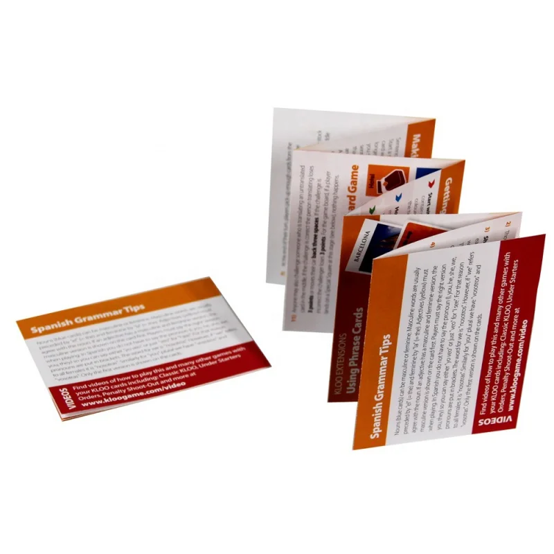 Customized product.Customized Product Promotion Coated Paper Accordion Folded Brochure Leaflet Printing