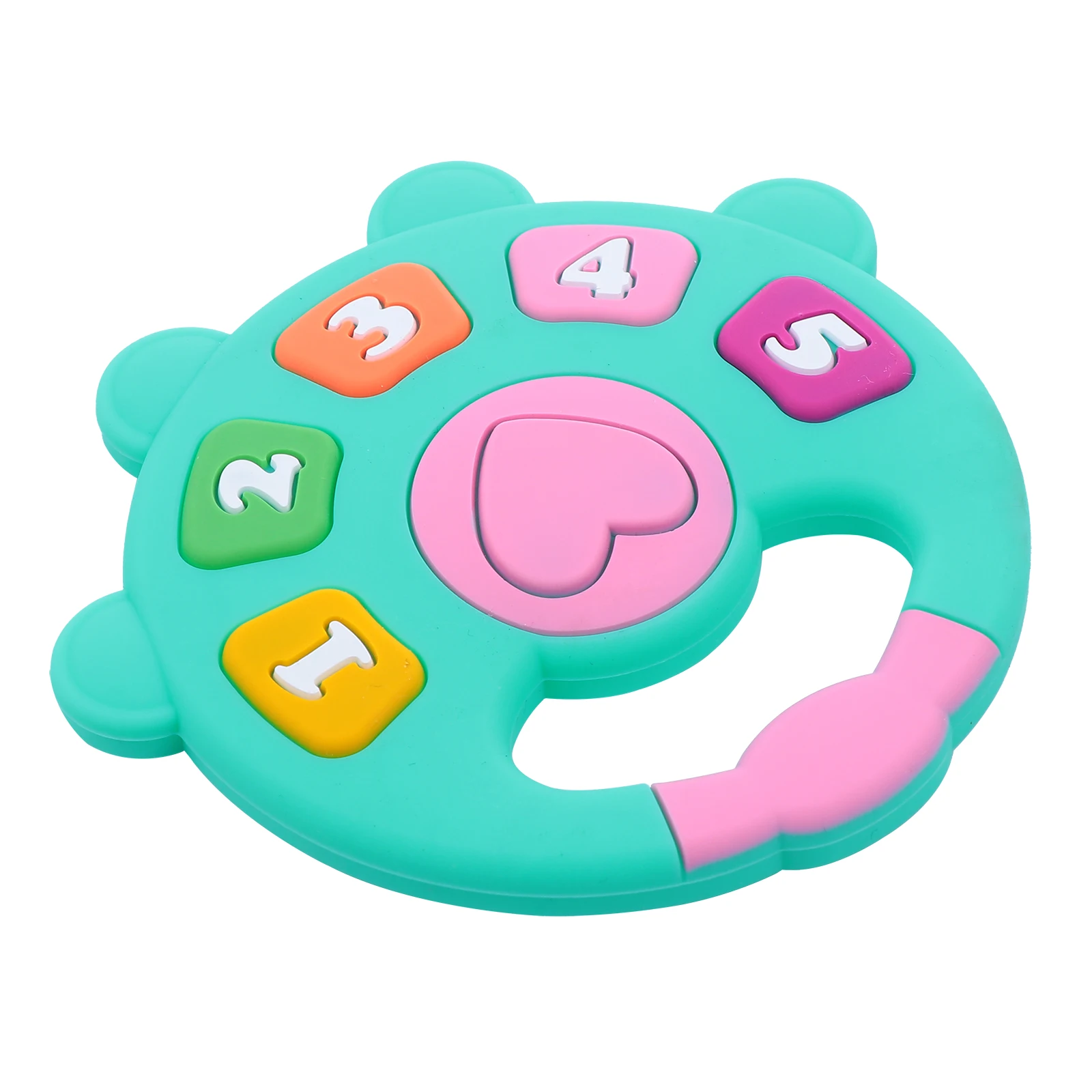 

Silicone Baby Teether Toys Green Newborn Chewing Pacifier Molar Number Teeth Grinder Digital Durable Food Grade