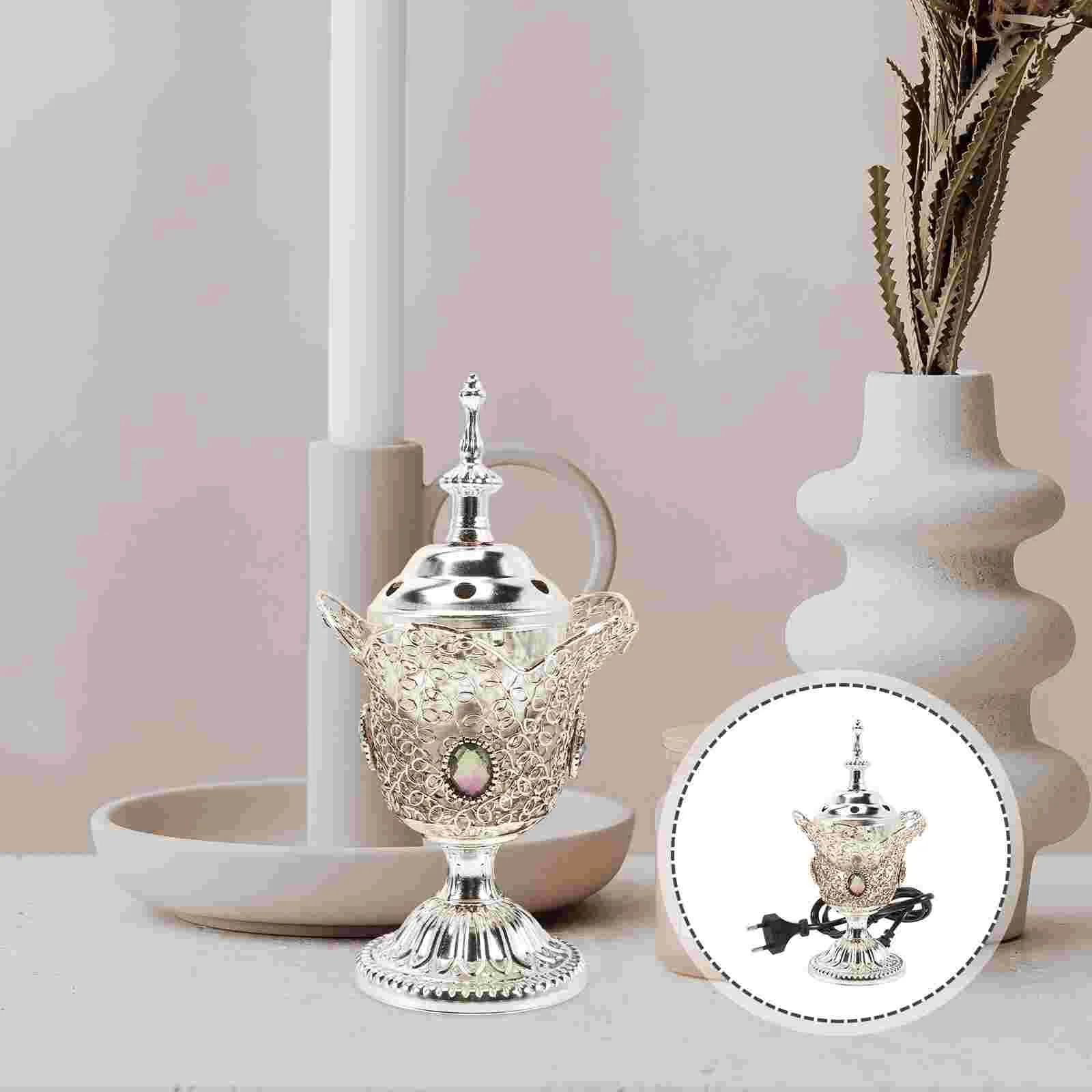 

Decorative Censer Home Scented Aroma Incense Holder Church Electric Censer (EU Plug) electric incense burner