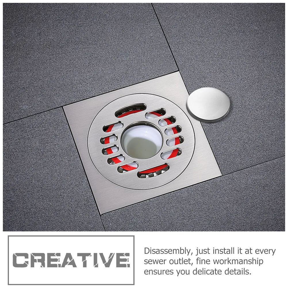 

2pcs Odor-Resistant Floor Drain Plug Mesh Filter For Kitchen Bathroom Shower Anti-Clog Household Drain Filters Wear-Resistant