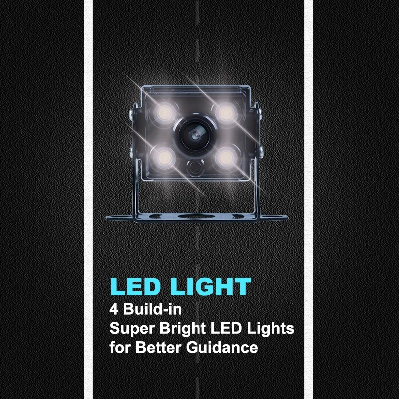 Gestión de flota visión nocturna delantera trasera IR Metal Micro cámara de vehículo impermeable IP68 Mini cámara para coche