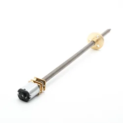 N20 Quality Guide dc gear Motor 3V6V12V Stainless steel Fast thread Flange Shaft T5 DIY Lift platform Conveyor belt 4MM thread