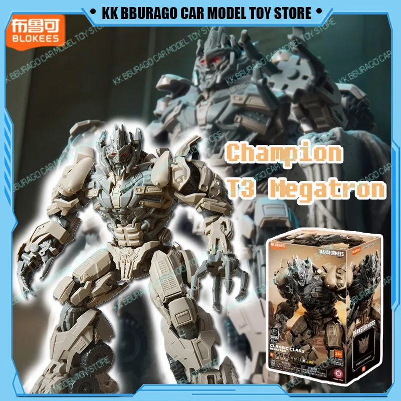 บล็อกกี้ ทรานส์ฟอร์เมชั่น แชมเปี้ยน เวอร์ชั่น T3 เมกะทรอน แอคชั่นฟิกเกอร์ ของเล่นจากภาพยนตร์ ชุดประกอบโมเดล ของขวัญวันเกิดสำหรับเด็กผู้ชาย