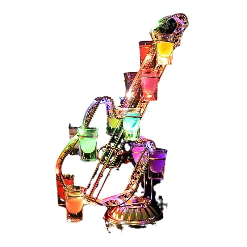 

Bar Creative Violin Luminous Cup High-end Cocktail Holder New Modeling One