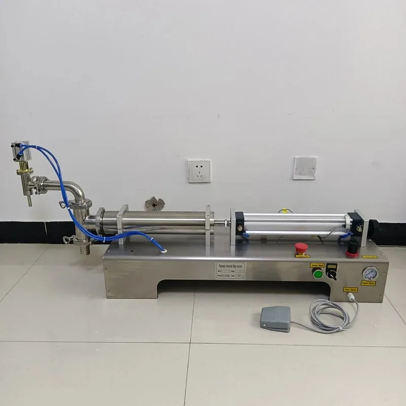 

Pneumatic Single Nozzle Bottle Liquid Filling Machine Small Single Nozzle Liquid Juice Red Wine Filling Machine