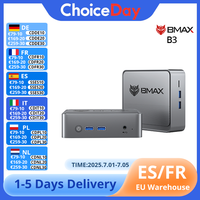 BMAX B3 Mini PC Windows 11 Pro Intel N5095 8GB RAM DDR4 256GB SSD Intel 11th Gen UHD Graphics 1000Mbps Ethernet
