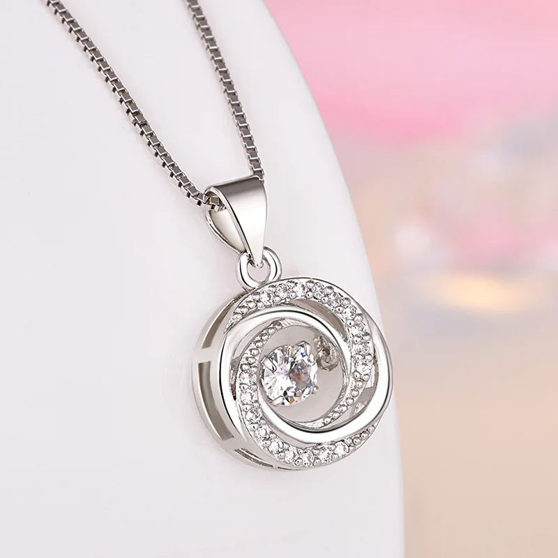 925 Sterling Silver Pendant Necklace, Wedding Gift