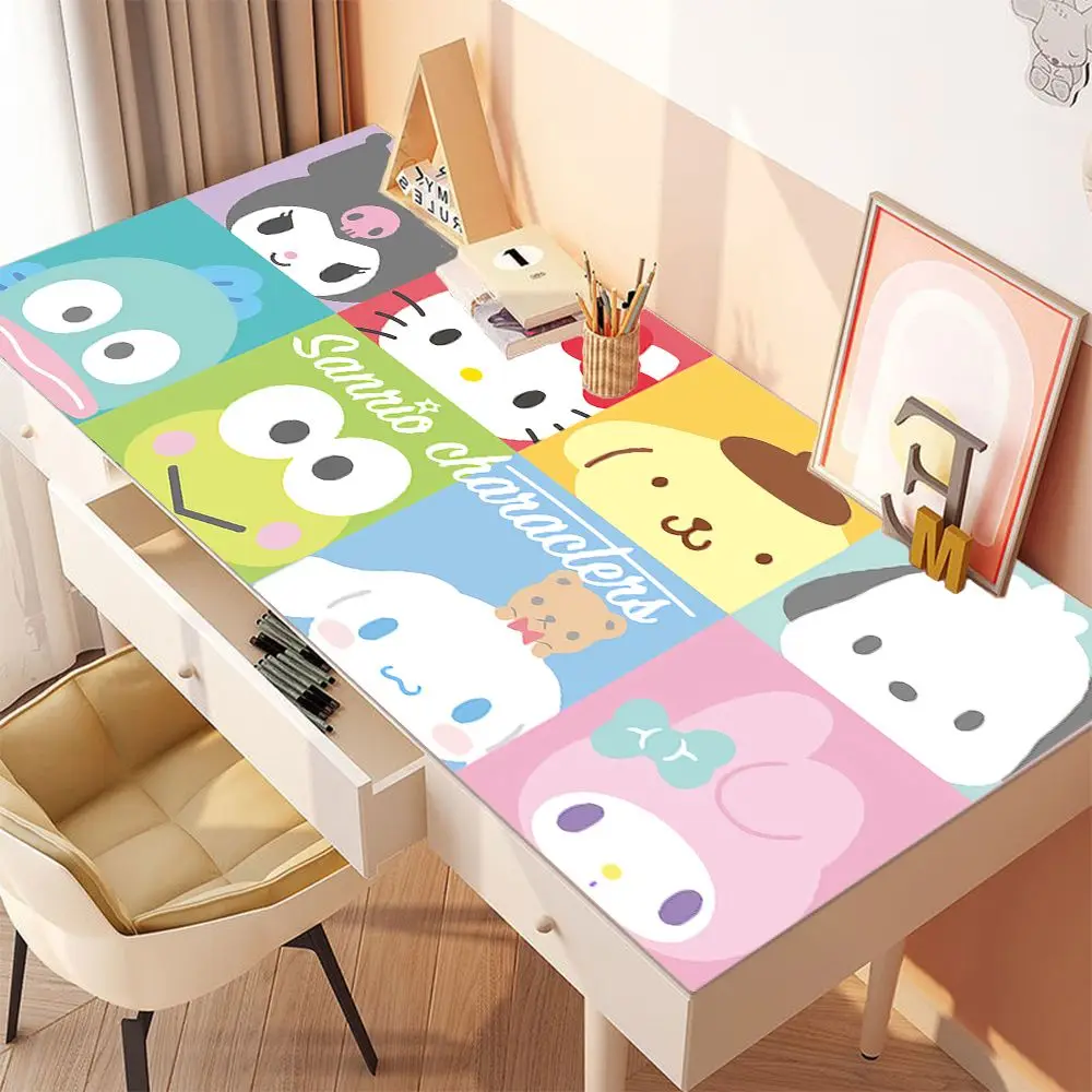 Sanrio Kawaii Anime Kuromi My Melody Table Mat Girl Heart Cute Cartoon Pochacco Little Twin Stars Washless Tablecloth Kid Gift