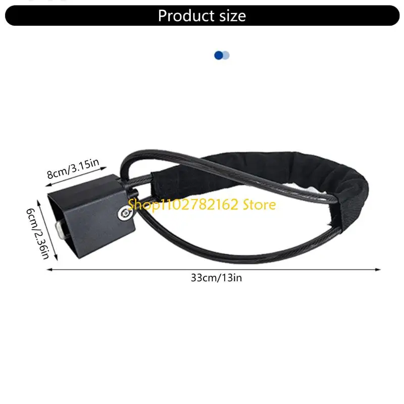 547B قفل عجلة قيادة السيارة العالمي، جهاز أمان مضاد للسرقة شديد التحمل للسيارة #6