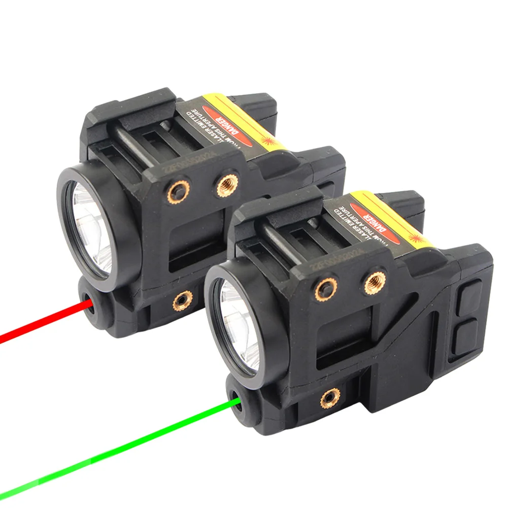 

Red/Green/Blue Dot Laser Sight With LED Flashlight Dimmable For 20mm Picatinny Rail Ambidextrous On/Off Button Smart Sensor