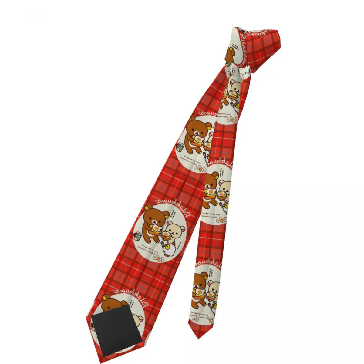 Rilakkuma الدب للجنسين ربطة العنق نحيل 8 سنتيمتر ربطة العنق الكلاسيكية للرجال الدعاوى اكسسوارات Cravat اكسسوارات الزفاف تأثيري الدعائم