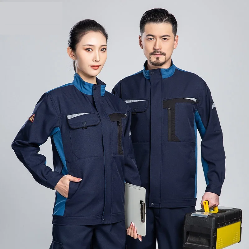 Work Clothes For Men Anti-static Work Suit Set For Petroleum Petrochemical Gas Station Chemical Factory Labor Protection Uniform