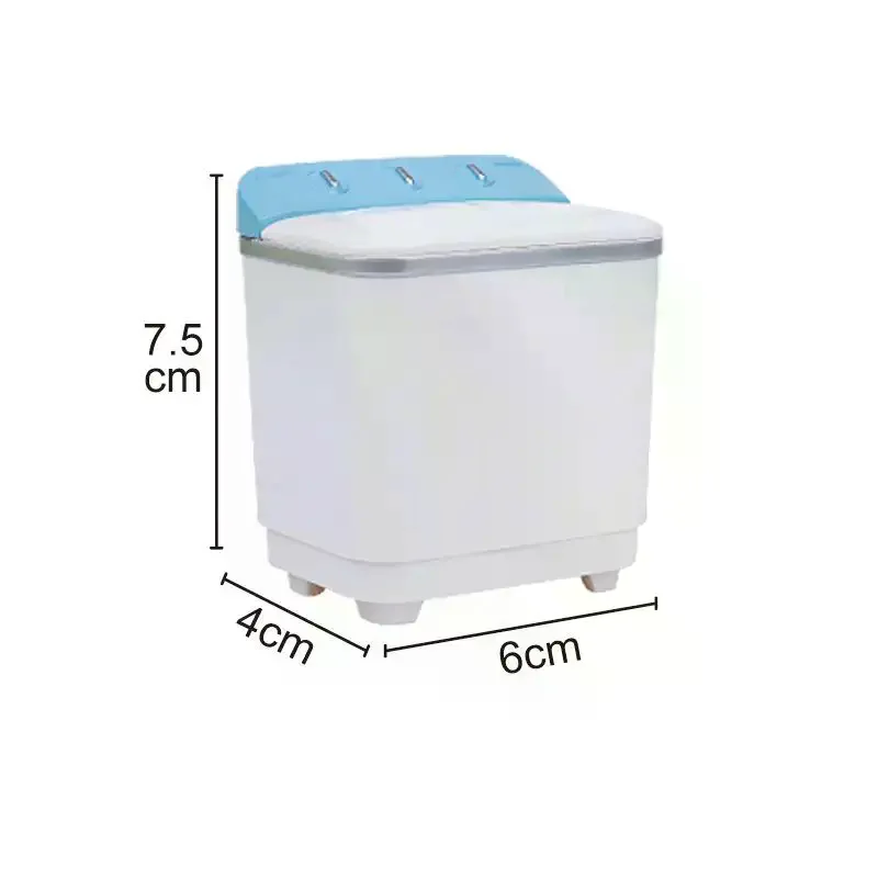 1 Stuks Kinderen Poppenhuis Mini Wasmachine 1:12, Fantasiespel Speelgoed Voor Diy Huis Meubels Decoratie