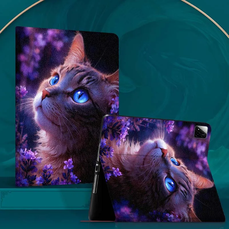 

Panda Cat Art Color Flower Tablet Case For Xiaomi Redmi Mi Pad 4 5 6 6s 7 7s SE Pro 2 11 Plus Max 12.4 11.2 12.5 8.7 inch