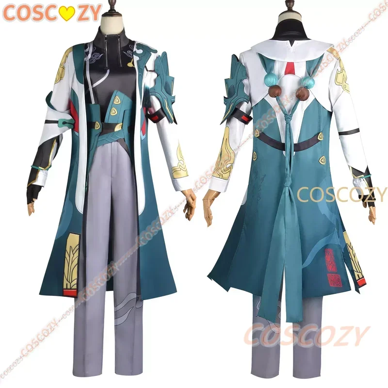 Honkai: Star rail Dan Heng cosplay costume wig jacket pants earring glove Astral express train guard outfit danheng cosplay