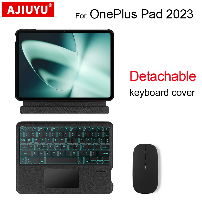 Teclado mágico inteligente para OnePlus Pad 11,61 "2023 One Plus, funda protectora para tableta, ruso, coreano, árabe, español, francés