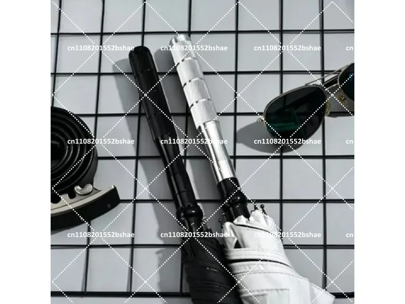Self Defense Walking Cane Stick 2-in-1 Sturdy Windproof UV Protection Umbrella for Hiking Outdoor Rain