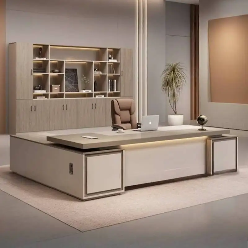 Scrivanie per ufficio di design estetico Cassetti per prezzi vintage Scrivanie per ufficio moderne Tavolo per stazione di lavoro Escritorio ad angolo di lusso